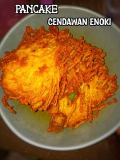 Gambar 🍄 Pancake cendawan enoki 🍄
