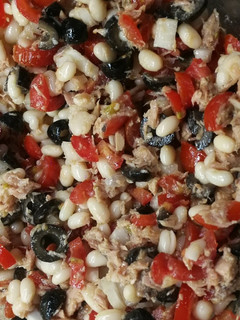 Una foto de Empedrat (ensalada de judía blanca)