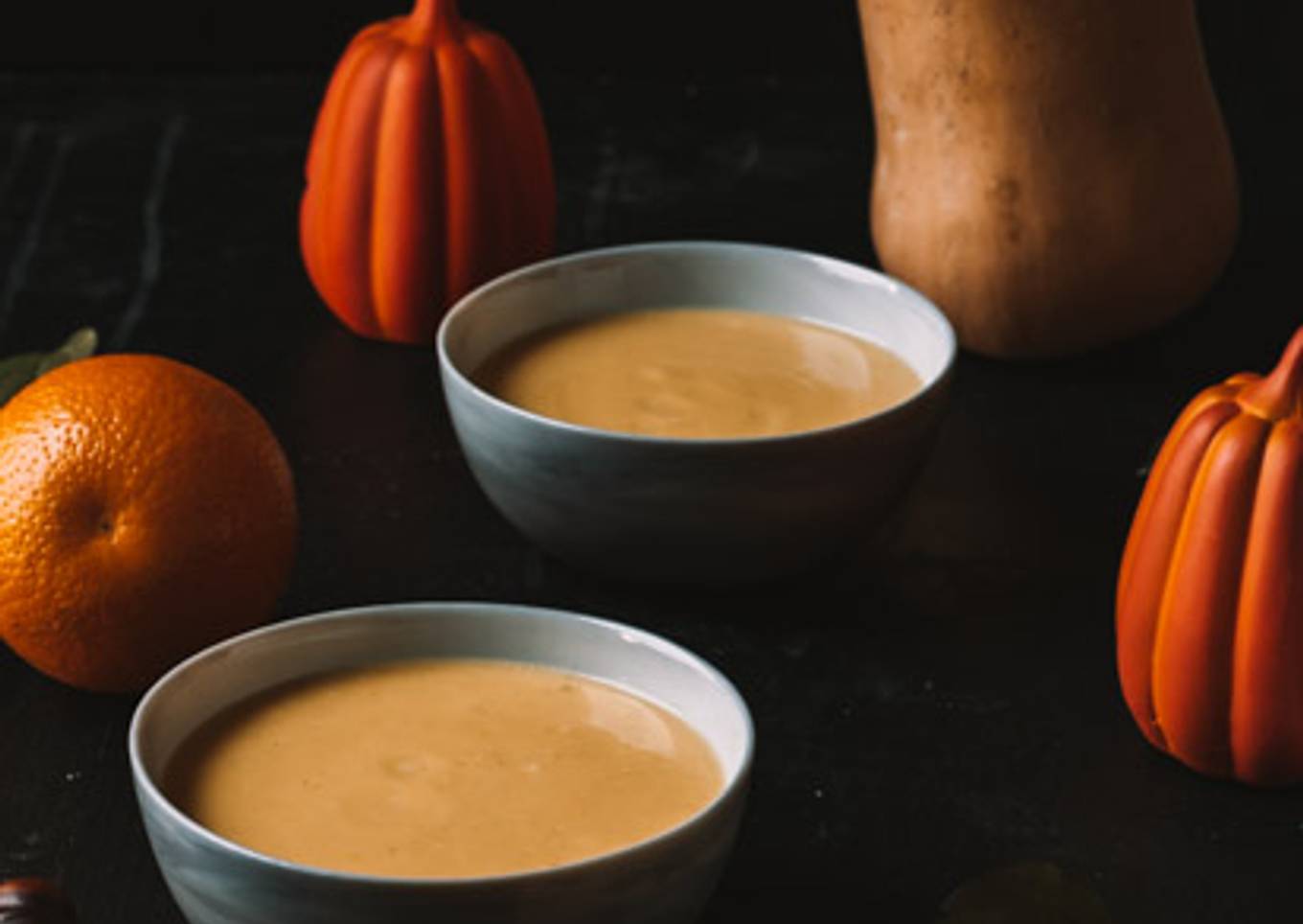 Soupe butternut à l’orange et à la vanille