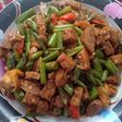 Tumis buncis tempe lada hitam