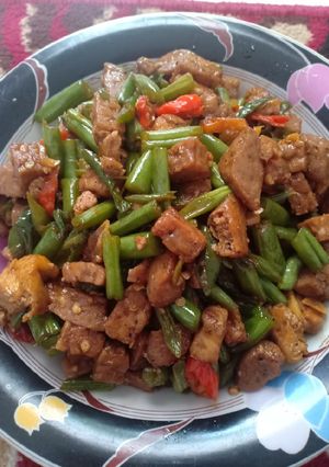 Foto resep Tumis buncis tempe lada hitam