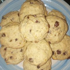 A picture of Banana chocolate chip cookies.