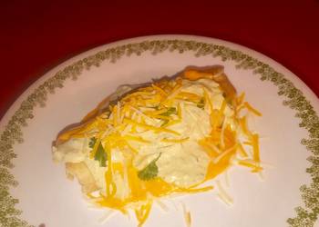 The New Way Serving Recipe Chimichangas w spicy avocado cream and queso Very Delicious