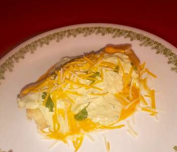 Easy Fast Cooking Chimichangas w spicy avocado cream and queso Savory Delicious