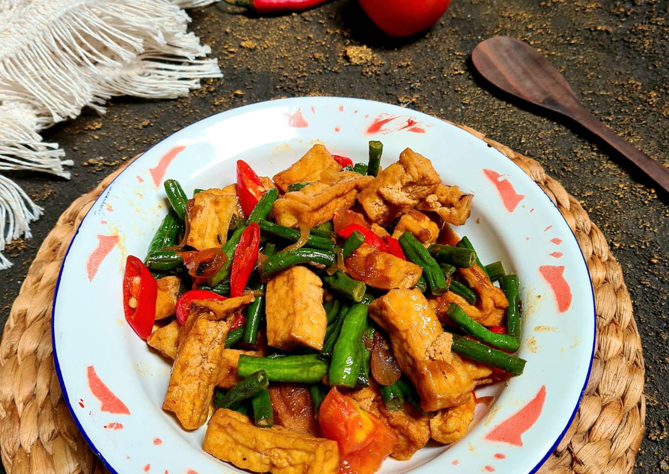 Tumis Tahu kacang Panjang