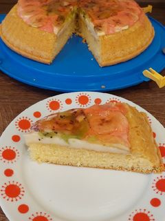 Retro gyümölcstorta recept fotója