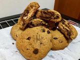 Nutella - Chocolate & Butternut Chocochips Monster Cookies (No MIXER) 🍪🍪