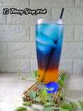 Es Telang Sirup Jeruk