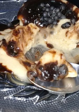 صورة لوصفة ايسكريم بالموز والكراميل