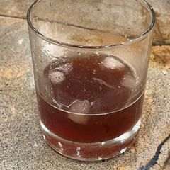 A picture of Blood and Sand cocktail.