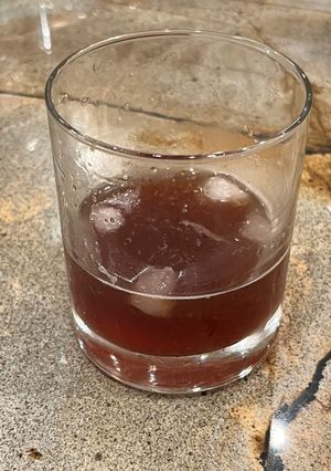 A picture of Blood and Sand cocktail.