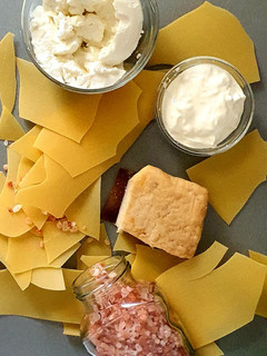 Túrós csusza ricottával recept fotója