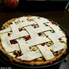 A picture of Dabeli Pie.