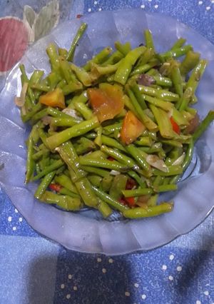 Foto resep Tumis kacang panjang asem sederhana