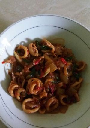 Foto resep Cumi sambal kemangi non msg😊