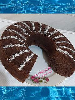 عکسی از دستور کیک شکلاتی گردویی