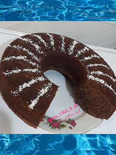 عکسی از دستور کیک شکلاتی گردویی