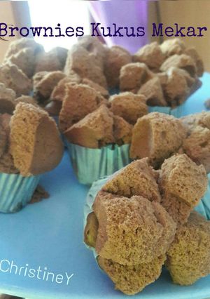 Foto resep Brownies kukus mekar (anti gagal)