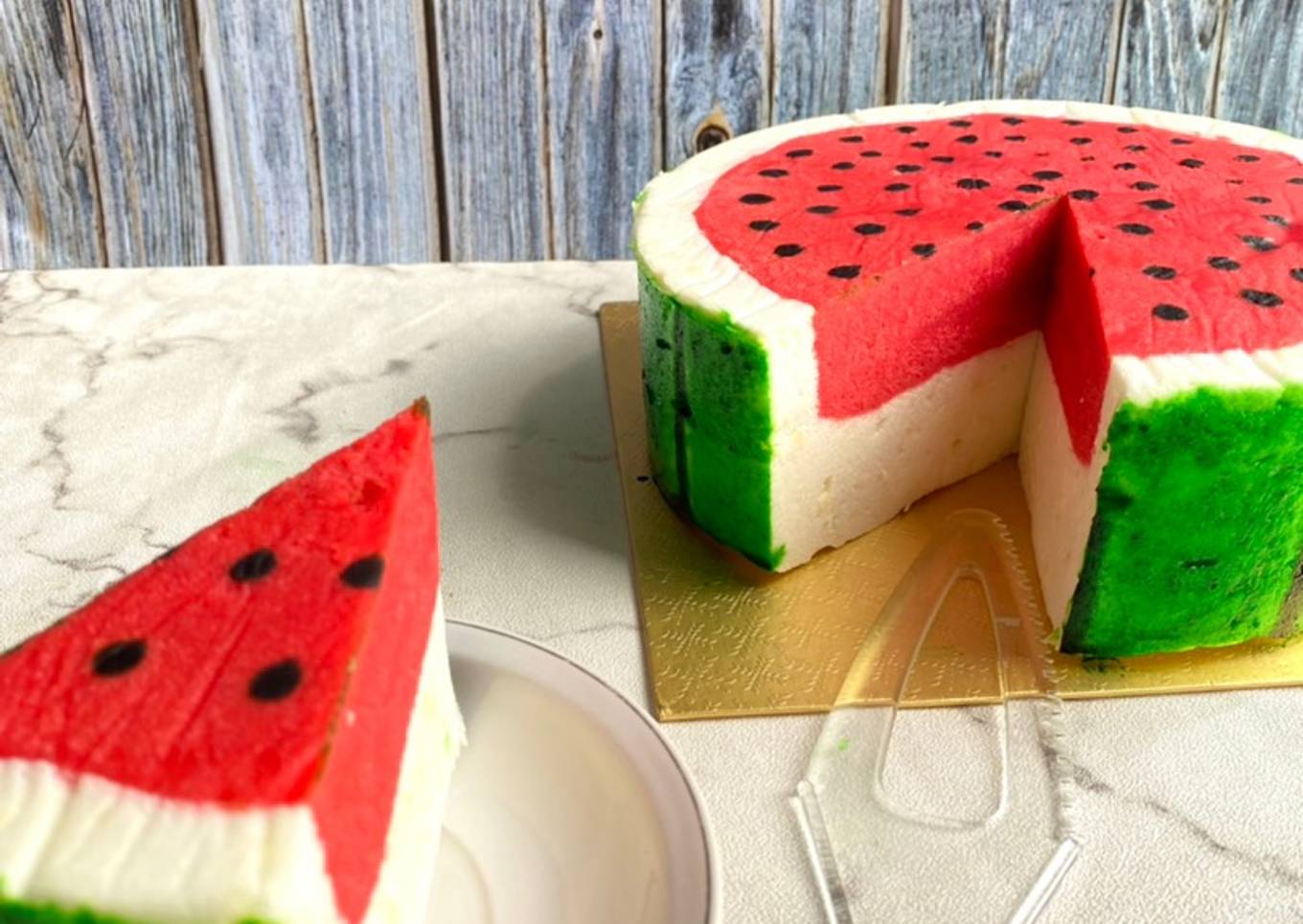Puding Cake Semangka
