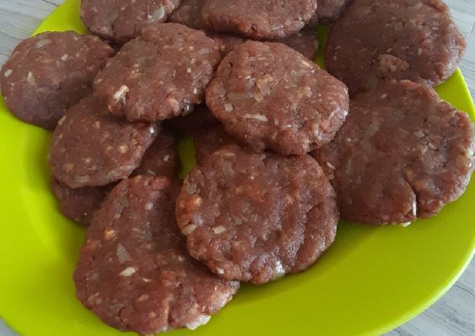 Resep mudah membuat Resep patty (daging burger) yang spesial