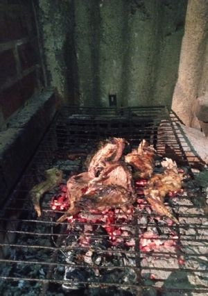 Una foto de Conejo asado