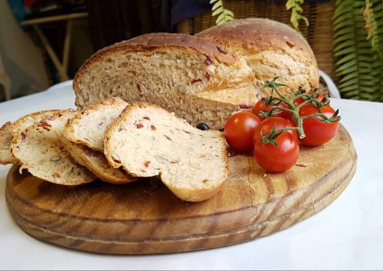 Cranberry and oat bread