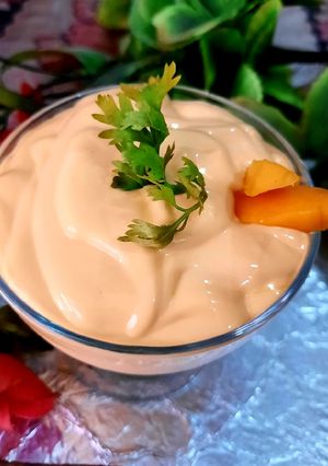A picture of Mango creamy dessert.