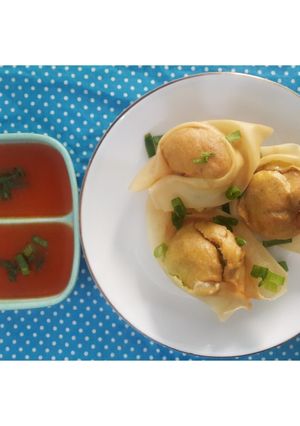 Foto resep Pangsit goreng isi udang