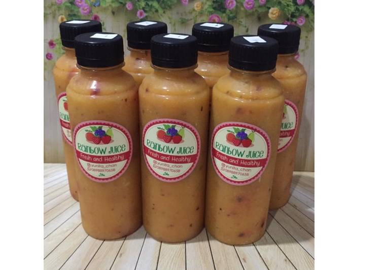 Resep Diet Juice Passion  Fruit Mango Plum Chiaseed Anti Gagal