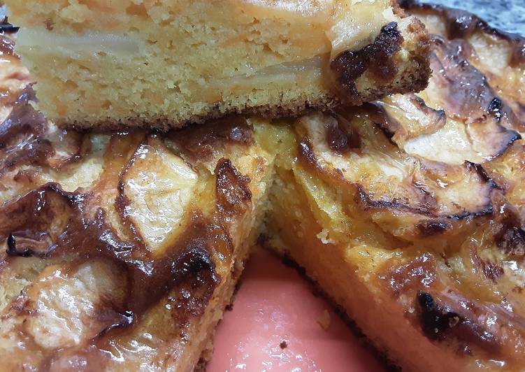 Bizcocho de manzana y zanahoria