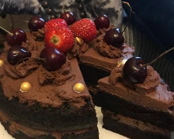 Ultimate Making Recipe Chocolate cake with chocolate fresh cream Yummy