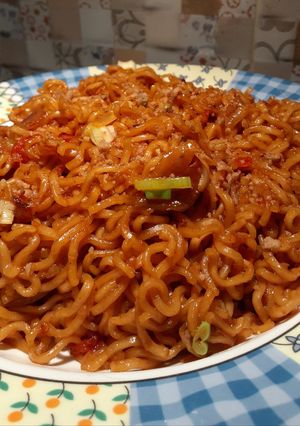 Foto resep Mie instan goreng pedas