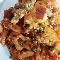 A picture of Bacon Cheeseburger Casserole.