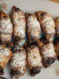 Mini croissants de barrita kinder y chocolate milka oreo