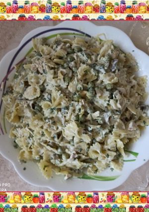 عکسی از دستور سالاد ماکارونی با مرغ 😋
