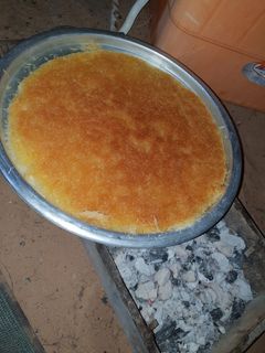 صورة لوصفة كنافة على الفحم