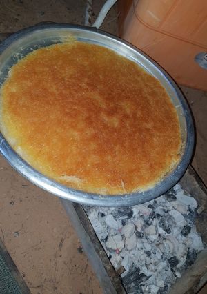صورة لوصفة كنافة على الفحم