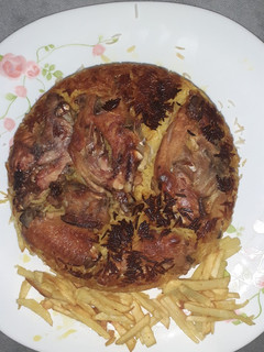 عکسی از دستور ته انداز مرغ