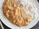 Pechugas de pollo con salsa de cebolla y mostaza
