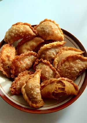 Foto resep Pangsit Goreng isi mie kari