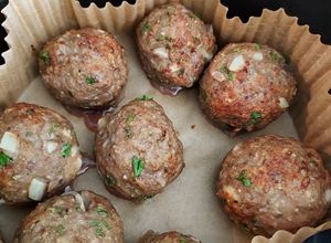Une photo de Boulettes nature au airfryer