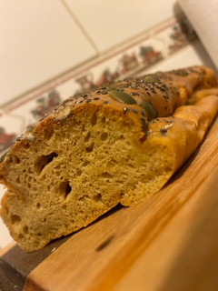 Una foto de Pan de mantequilla de maní keto