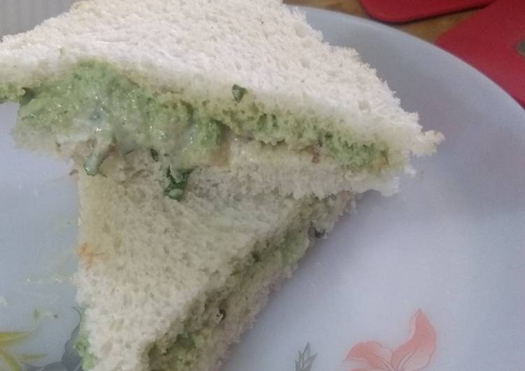 Easiest Way to Prepare Award-winning Peanut sandwiches with muli ki kashmiri chutney