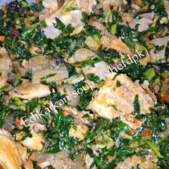 Edikaikong soup (Vegetable soup) A picture of Edikaikong soup (Vegetable soup).