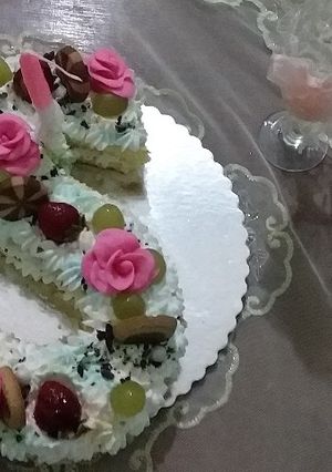 صورة لوصفة كيكة الحروف