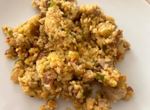 Foto principal de Arroz con carne del "senyoret" en Airfryer Cosori