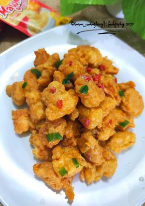 Foto resep Instant Chicken Salted Egg /Ayam saos telor asin bumbu instant