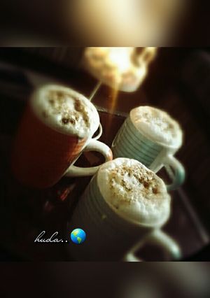صورة لوصفة كابتشينو بالقهوة التركيه 💗👌