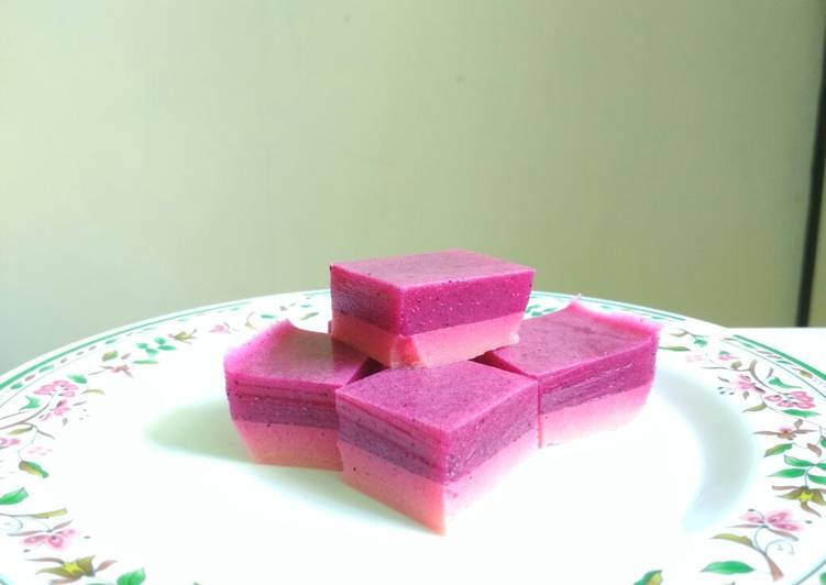 Bumbu Puding 2 Lapis Buah Naga dan Jagung | Cara Membuat Puding 2 Lapis Buah Naga dan Jagung Yang Menggugah Selera