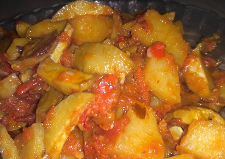 Jengkol balado kentang simpel